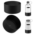 Linkidea 2 Pack Water Bottle Boot Compatible with Nalgene Sustain Wide Mouth 32oz/48oz, Narrow Mouth 32oz, Silicone Anti-Slip Bottle Bottom Bumper Protector (Black) LYNJ