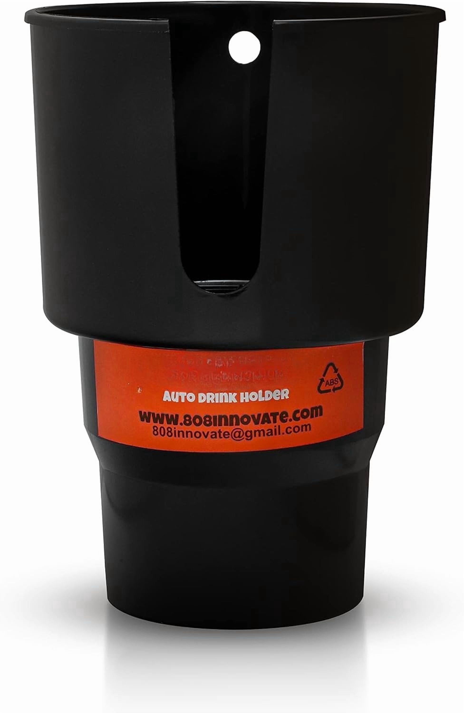 Cup Holder Expander - Fits Hydro Flasks 32/40 oz, Nalgene,  &amp; Large Bottles up to 3.8  Wide - for  up to 3.2  Wide - Black KH80
