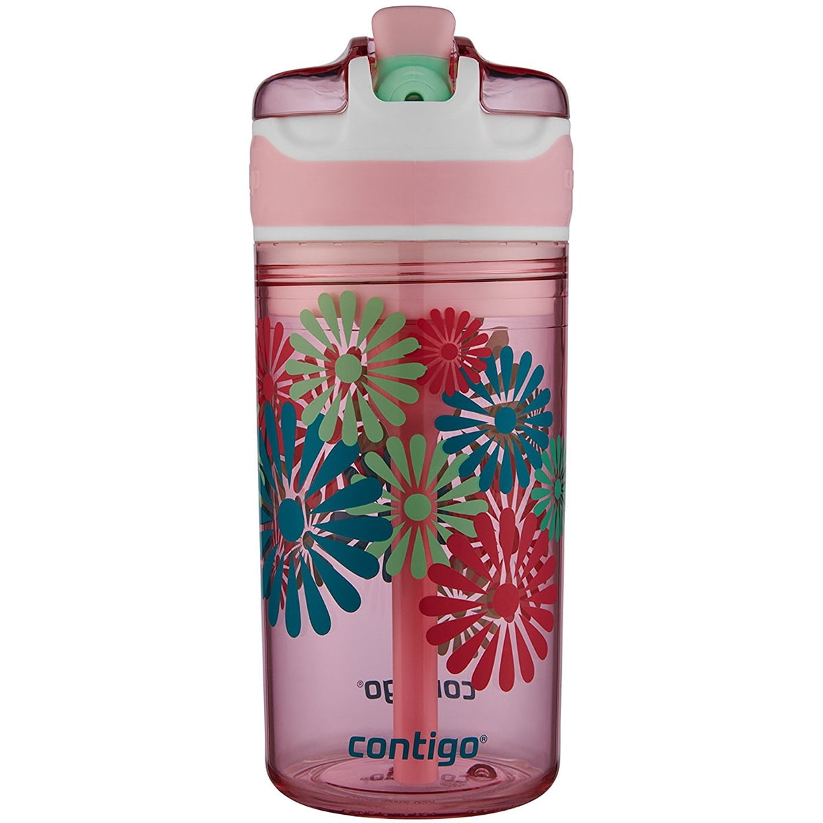 Contigo 13 oz. Kid's Snack Hero Drink Tumbler - Ballet Slipper Pink with Flowers IUV5
