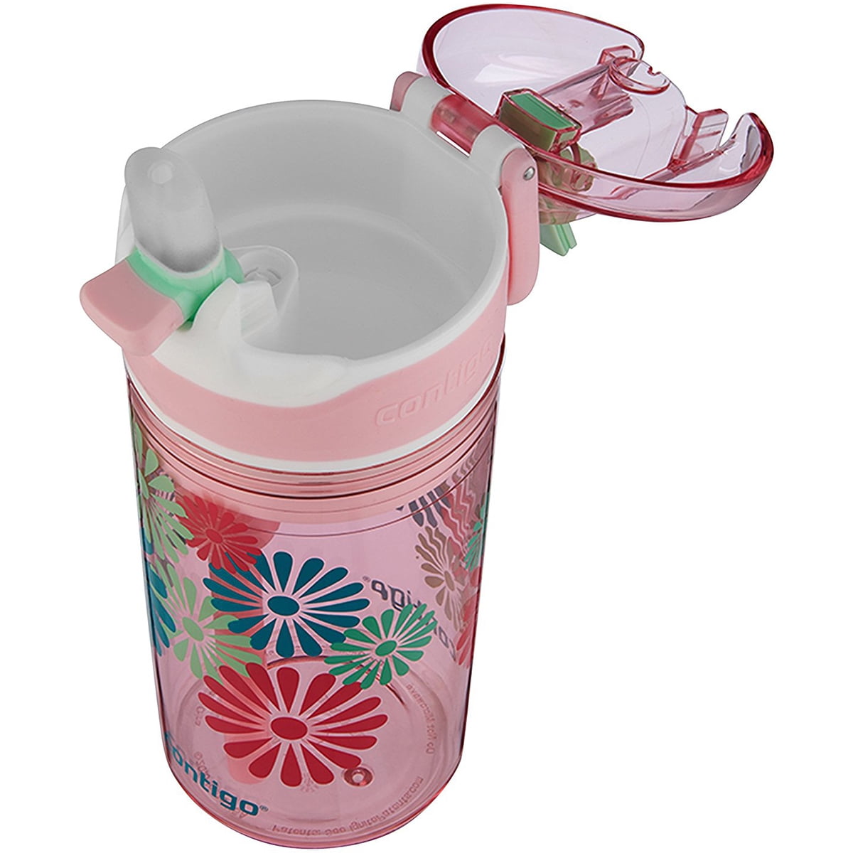 Contigo 13 oz. Kid's Snack Hero Drink Tumbler - Ballet Slipper Pink with Flowers IUV5