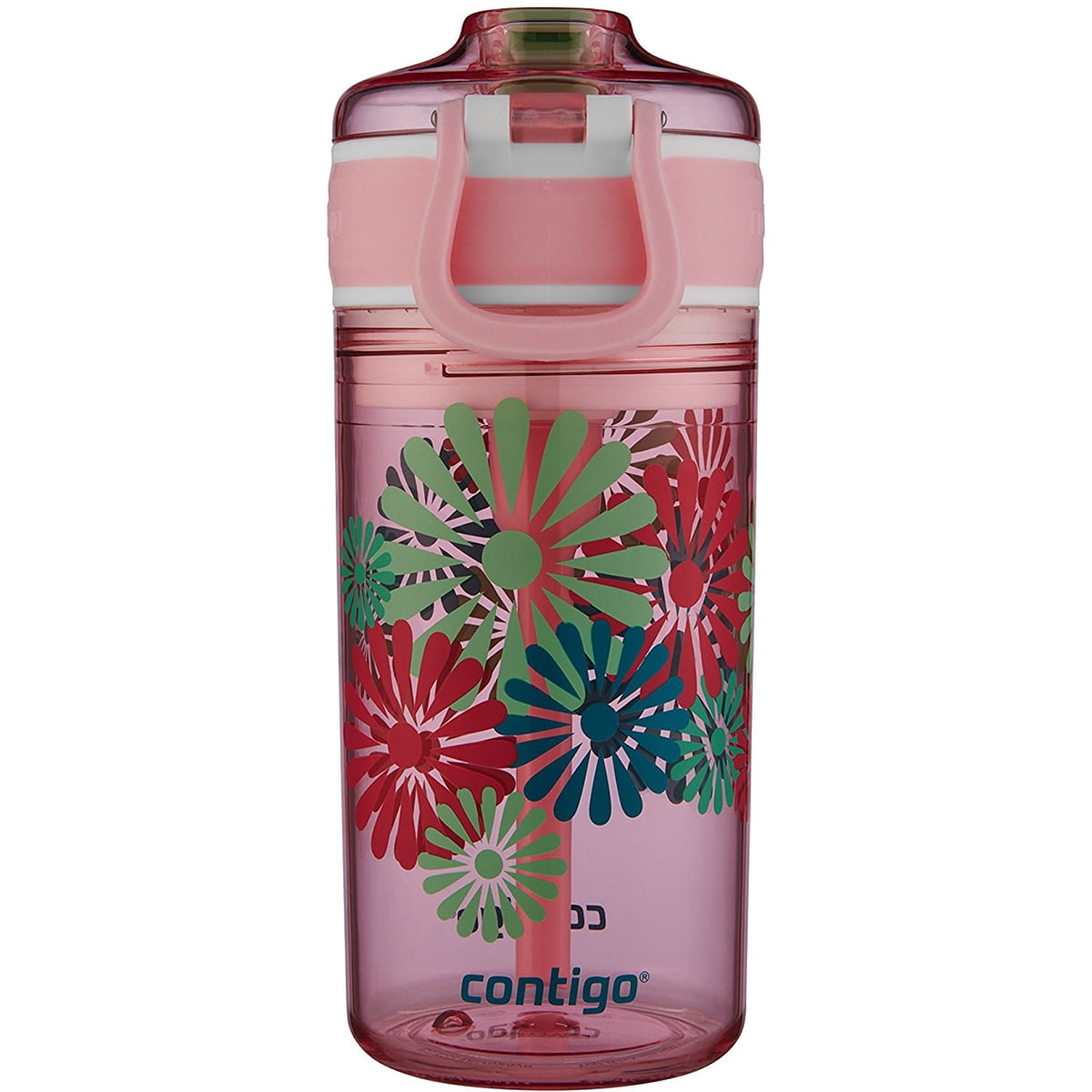 Contigo 13 oz. Kid's Snack Hero Drink Tumbler - Ballet Slipper Pink with Flowers IUV5