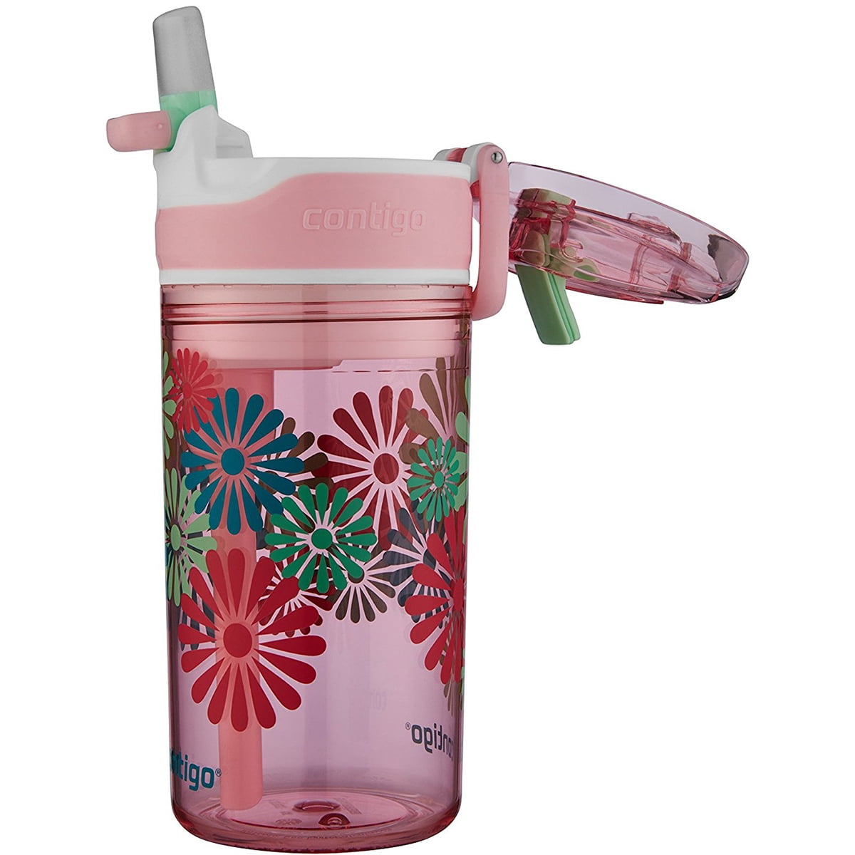 Contigo 13 oz. Kid's Snack Hero Drink Tumbler - Ballet Slipper Pink with Flowers IUV5