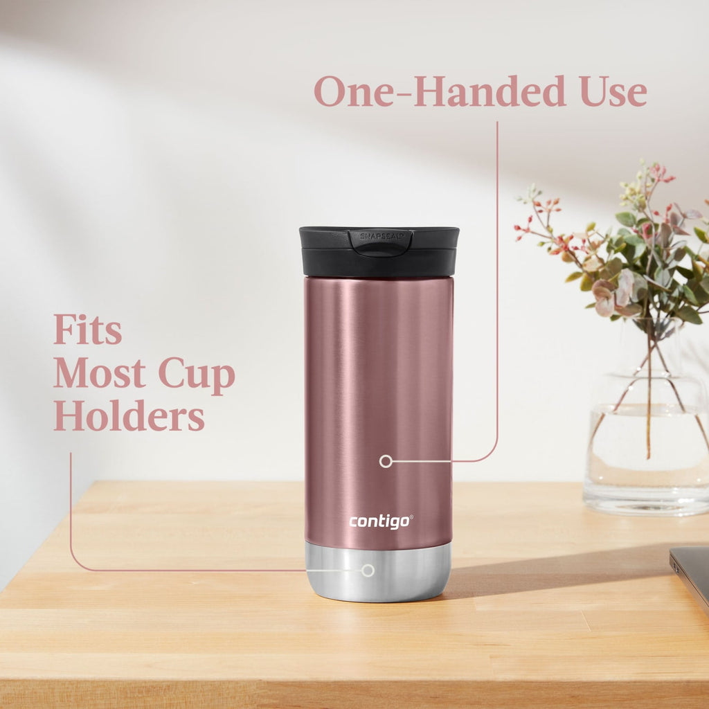 Contigo 16 oz. Huron 2.0 SnapSeal Stainless Steel Travel Mug - Licorice P75L
