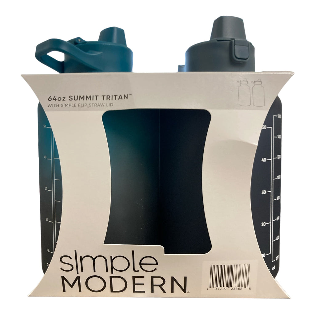 Simple Modern 64-oz Tritan Plastic Summit With Simple Flip Straw Lid 2 Pack (Sweet Taffy and Blush) 42I9