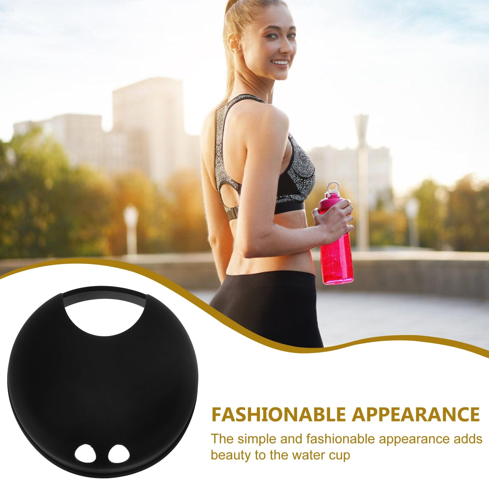 Masteelf 2pcs Splash Guarding Lid For Wide Mouth Bottle  Water Cup Anti-spill Intended Accessory Water Cup Lid Spill-proof Cap For Water Cup Compatible For Nalgene Easy Sipper YXTH