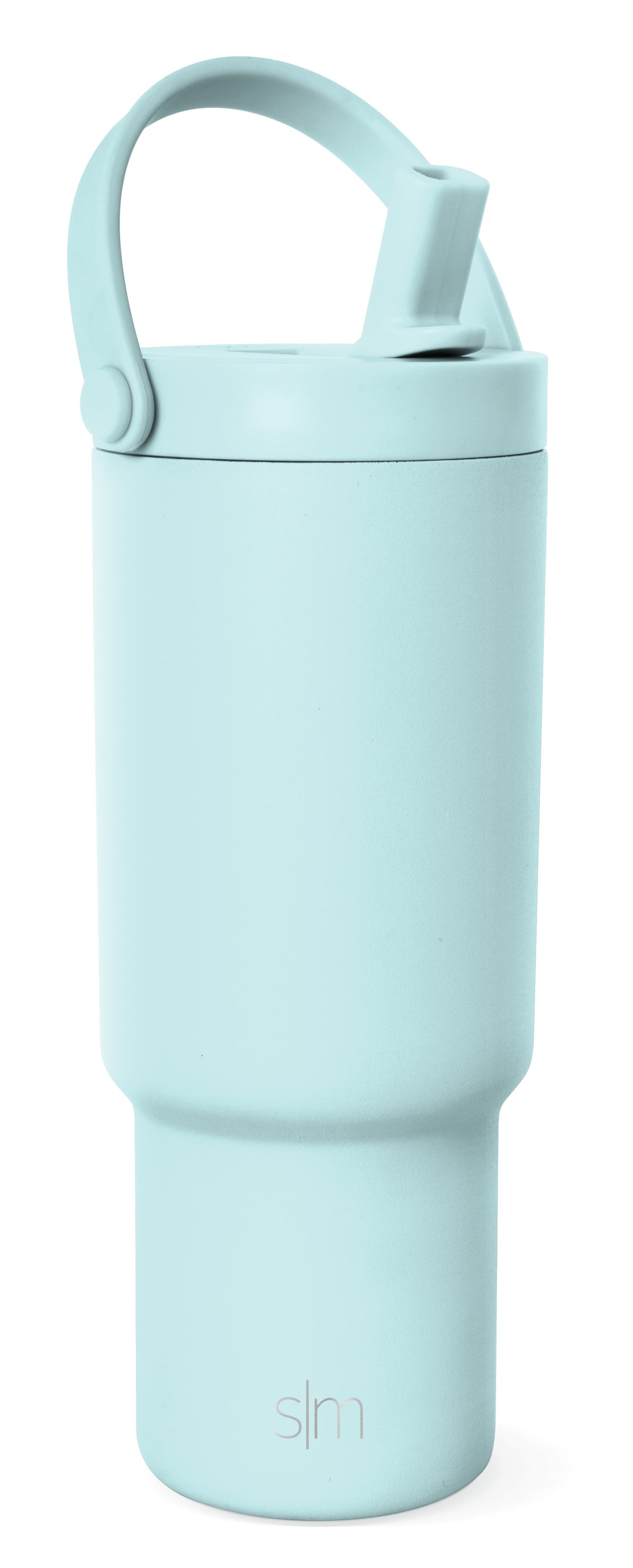 Simple Modern 24 fl oz Insulated Stainless Steel Trek Pivot Tumbler with Straw Lid and Top Handle|Seaside Blue Q0EP