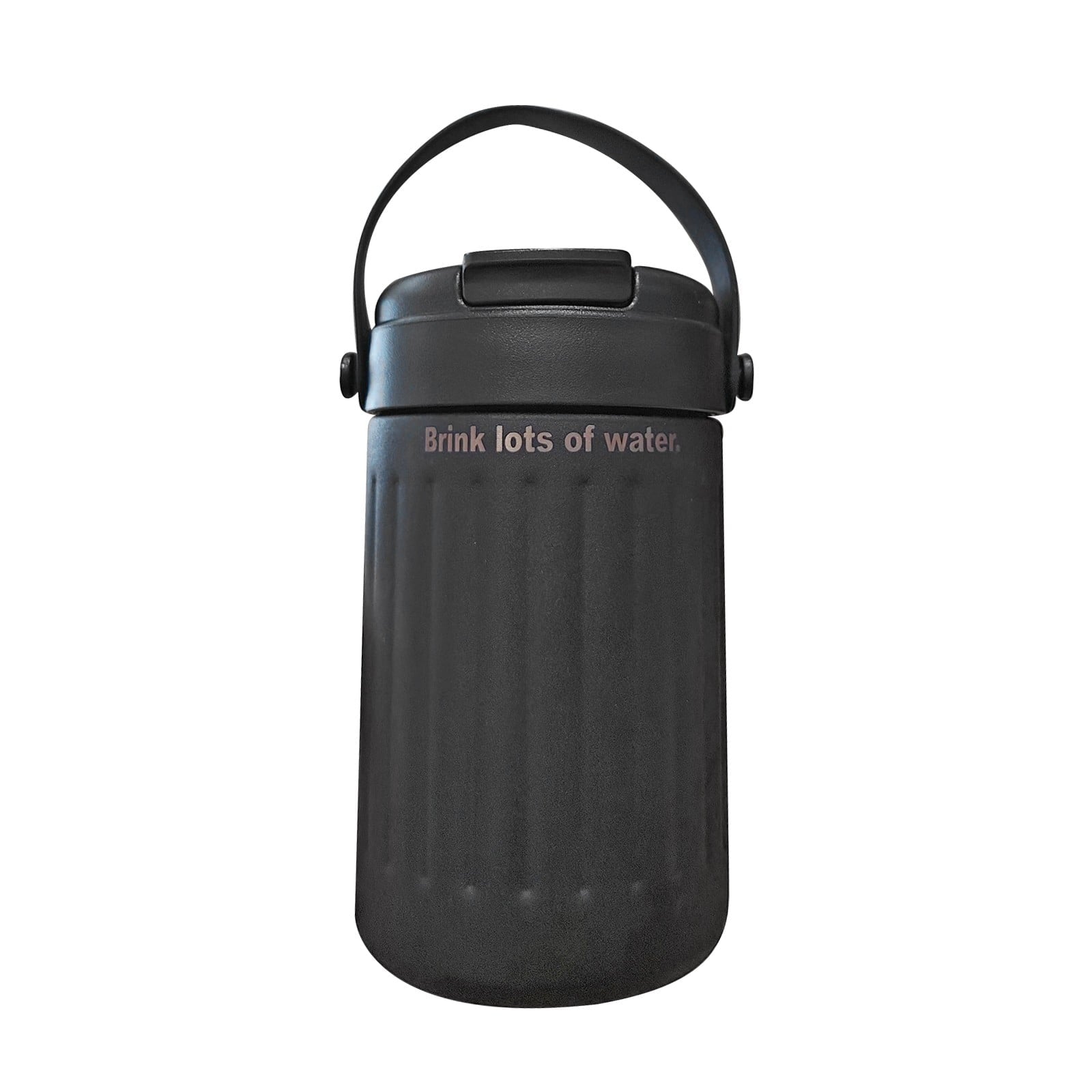 BinKFF Simple Modern Travel Coffee Mug, Insulated Coffee Tumblers with Lid, Double Walled Iced Travel Coffee Mug for Woman and Man Stainless Steel Tumbler with Handle OK9I