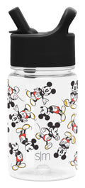 Simple Modern Disney 12oz Summit Kids Tritan Water Bottle with Straw Lid for Toddler - Dishwasher Safe Travel Tumbler - Disney: Mickey Retro BVM5