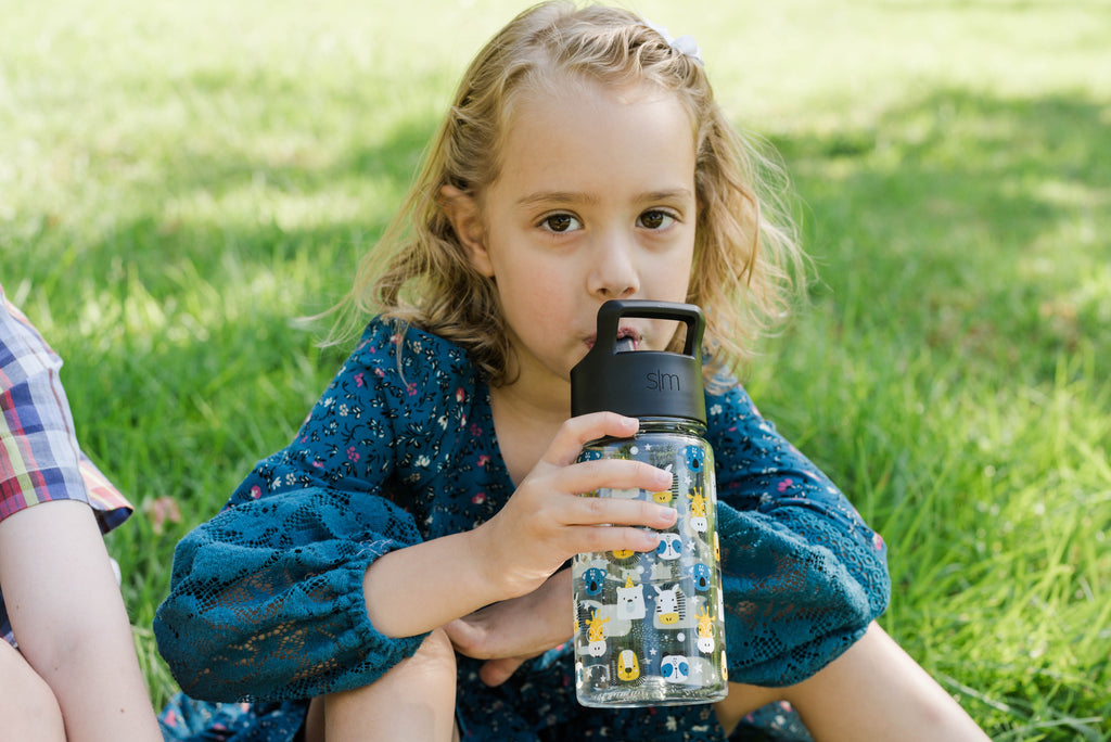 Simple Modern Disney 12oz Summit Kids Tritan Water Bottle with Straw Lid for Toddler - Dishwasher Safe Travel Tumbler - Disney: Mickey Retro BVM5