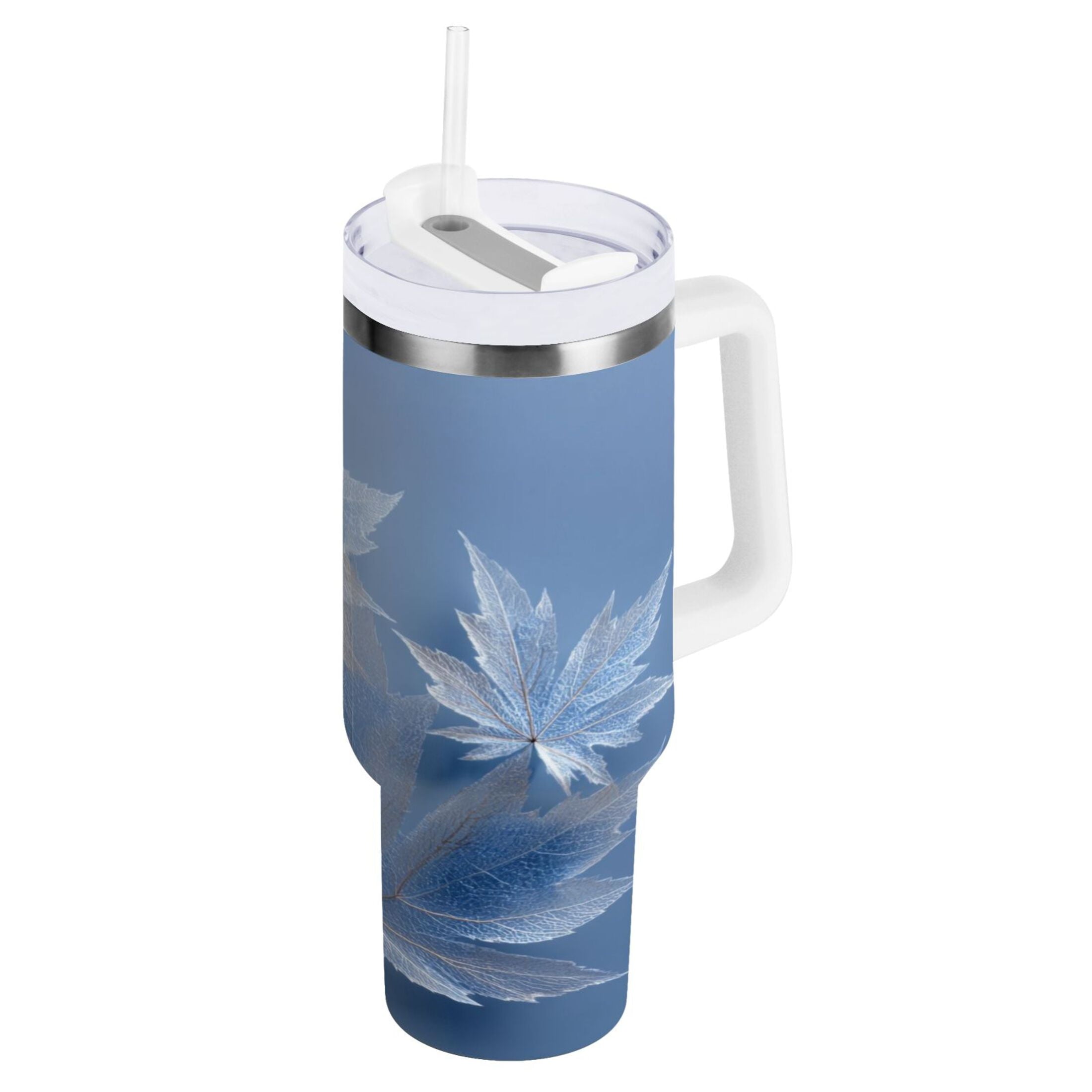 30 oz Insulated Stainless Steel Tumbler Double Wall Stainless Steel Tumbler with 2-Way Drinking Glass Mapleleaves T32L