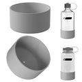 Linkidea 2 Pack Water Bottle Boot Compatible with Nalgene Sustain Wide Mouth 32oz/48oz, Narrow Mouth 32oz, Silicone Anti-Slip Bottle Bottom Bumper Protector (Grey) 20CX