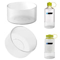 Linkidea 2 Pack Water Bottle Boot Compatible with Nalgene Sustain Wide Mouth 32oz/48oz, Narrow Mouth 32oz, Silicone Anti-Slip Bottle Bottom Bumper Protector (Clear White) CTI9
