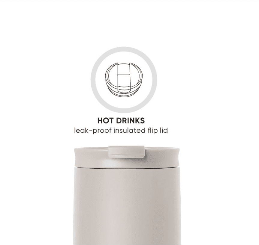 Simple Modern 16 fl oz Insulated Stainless Steel Voyager Coffee Tumbler with Insulated Flip Lid 25DT