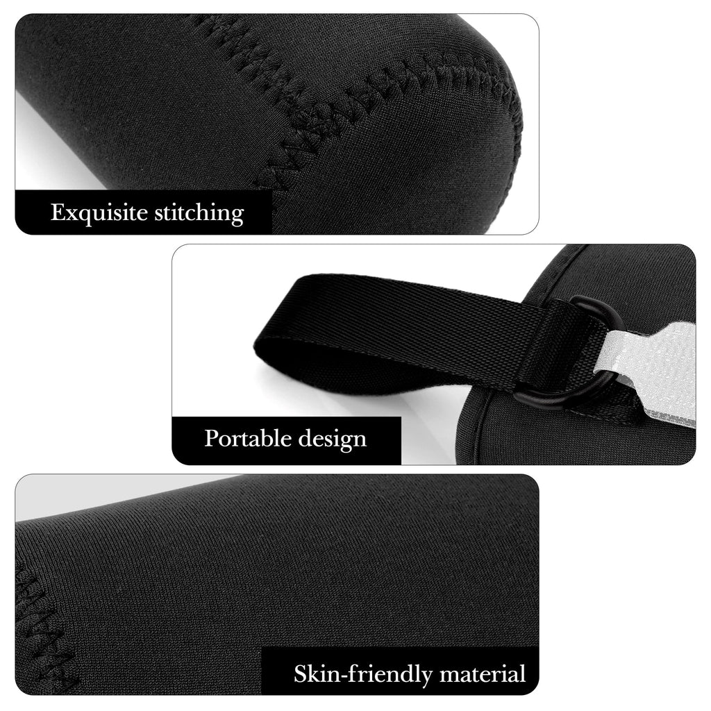 Linkidea Water Bottle Sleeve Compatible with CamelBak Eddy+ Tritan 14oz, Steel 12oz Kids Bottle, Waterbottle Holder Bag with Name Tag, Black BT2G