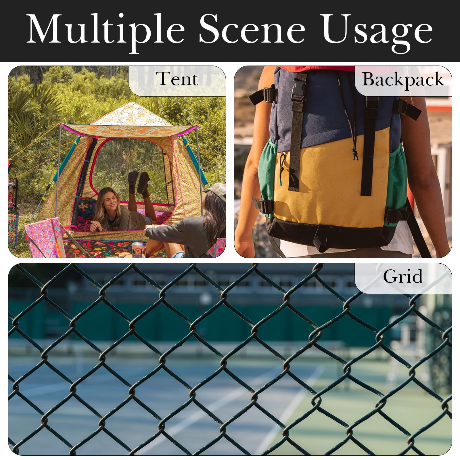 Linkidea 2 Pack Fence Hooks for Waterbottle, Compatible with Stanley, Nalgene, IRON FLASK with Handle Bottle &amp; Tumbler, S Shaped Hook Hanger Magnetic Buckle for Outdoor Sports Camping 4FYF
