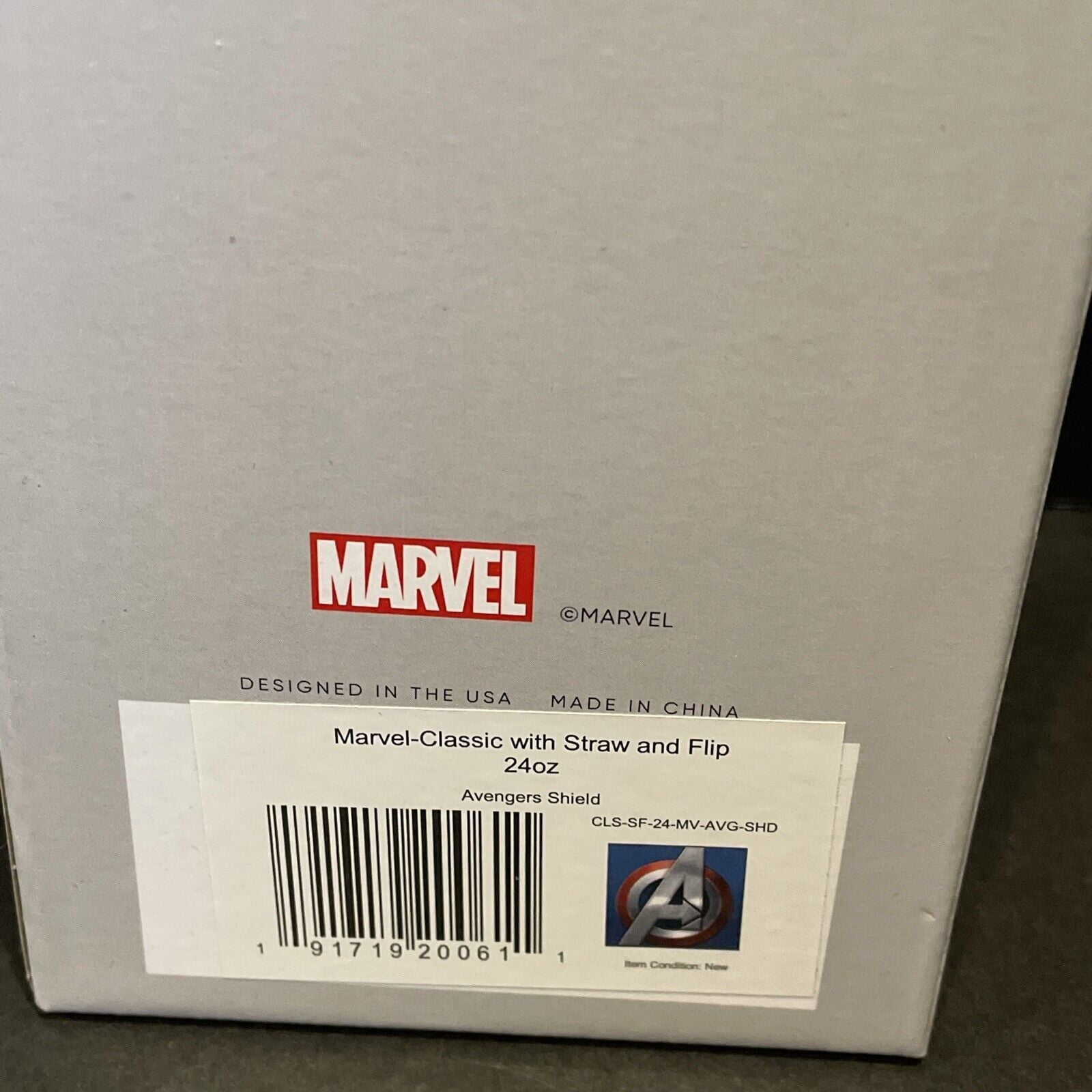 Simple Modern Insulated Avengers Shield 24oz  Tumbler W/Flip Lid and Straw Lid 1Z91