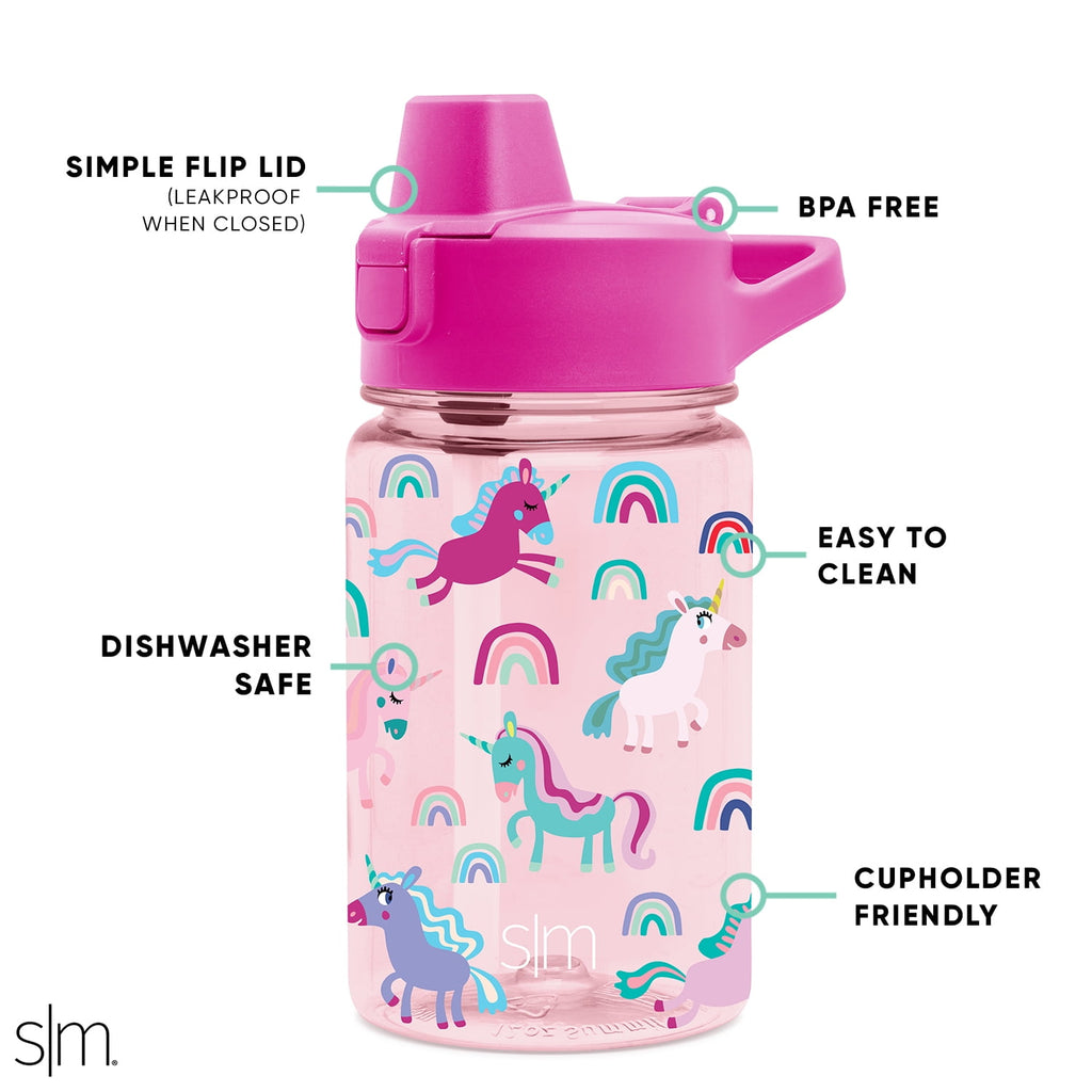 Simple Modern 12 fl oz Reusable Tritan Summit Water Bottle with Silicone Straw Lid | Birthday Cake RIEK