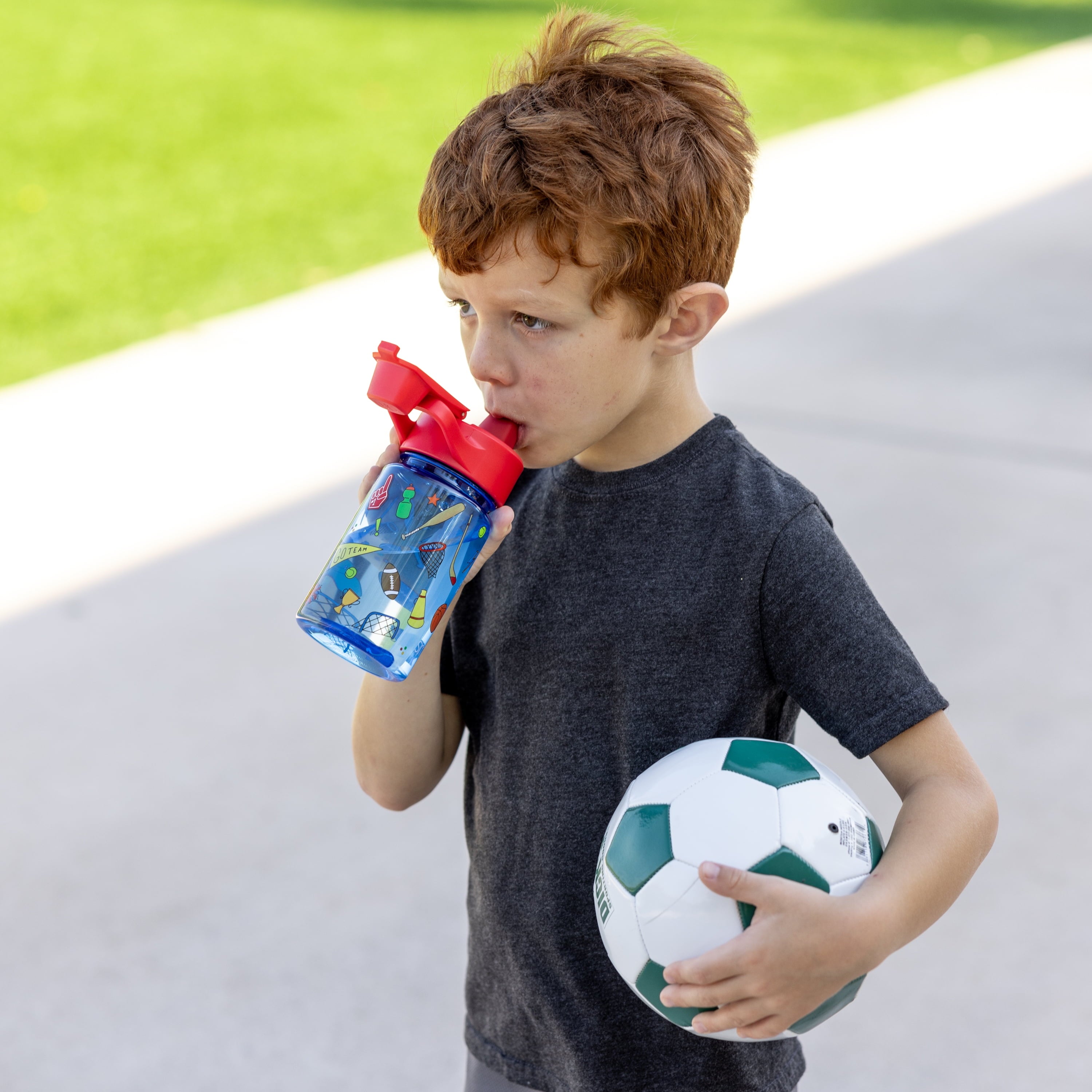 Simple Modern 12 fl oz Reusable Tritan Summit Water Bottle with Silicone Straw Lid | Birthday Cake RIEK
