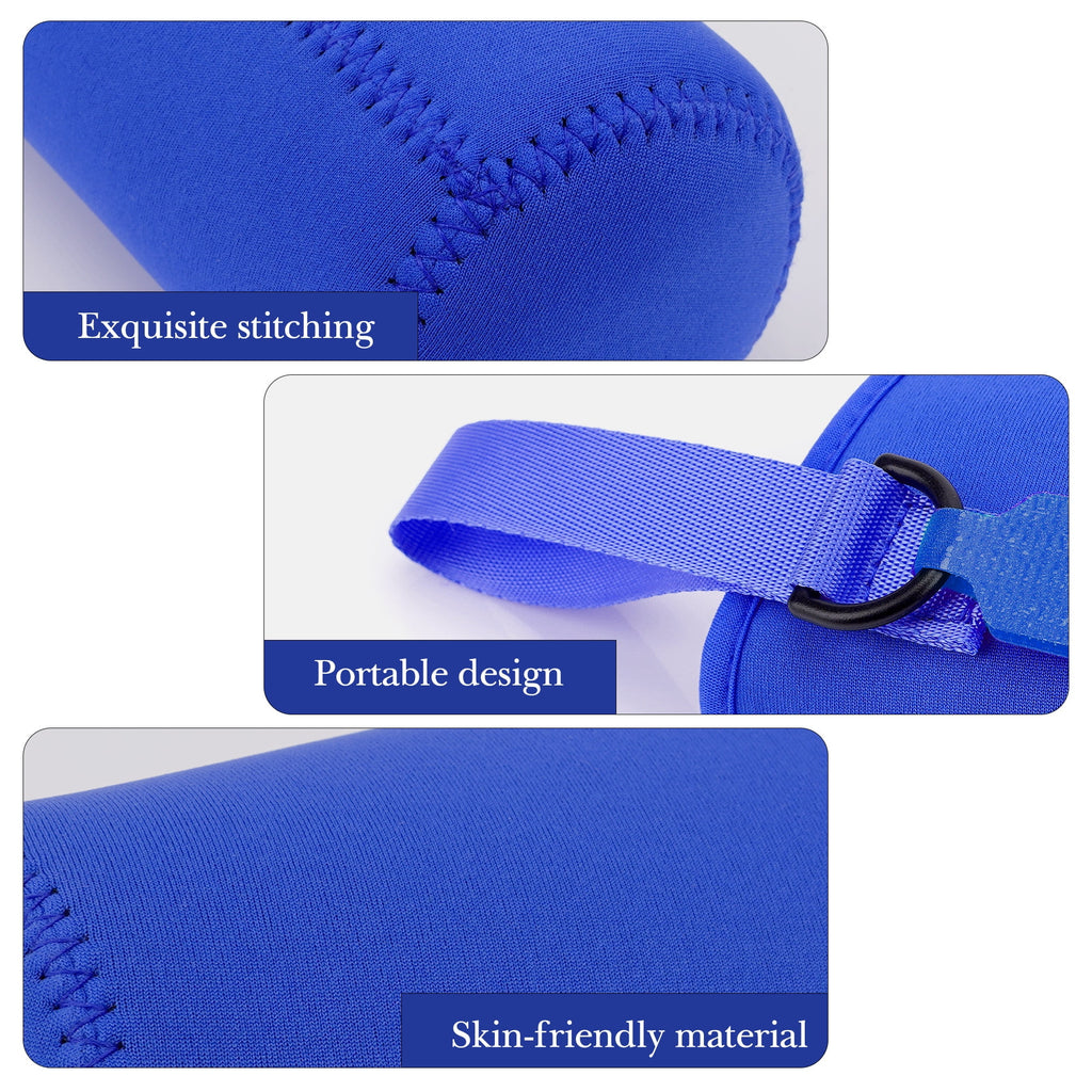 Linkidea Water Bottle Sleeve Compatible with CamelBak Eddy+ Tritan 14oz, Steel 12oz Kids Bottle, Waterbottle Holder Bag with Name Tag, Navy Blue GQSQ