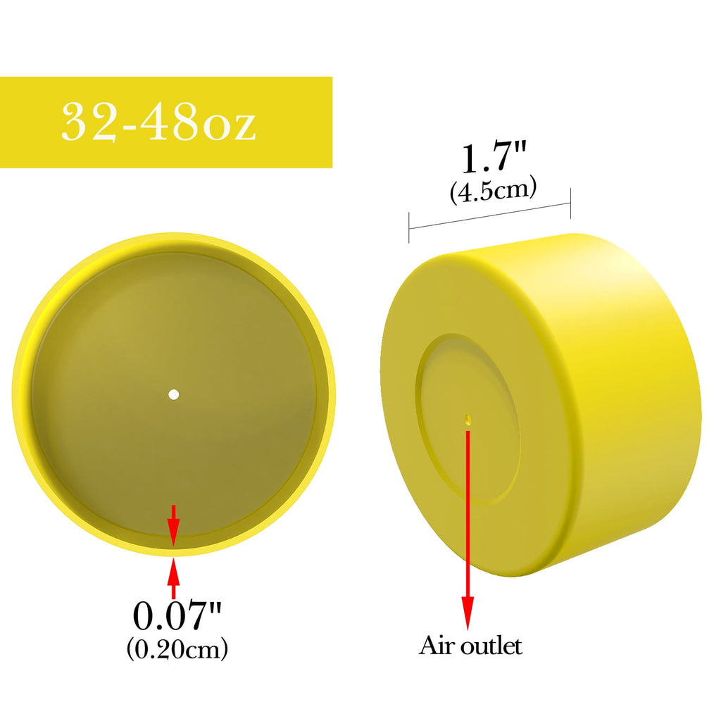 Linkidea 2 Pack Water Bottle Boot Compatible with Nalgene Sustain Wide Mouth 32oz/48oz, Narrow Mouth 32oz, Silicone Anti-Slip Bottle Bottom Bumper Protector (Yellow) KLCR
