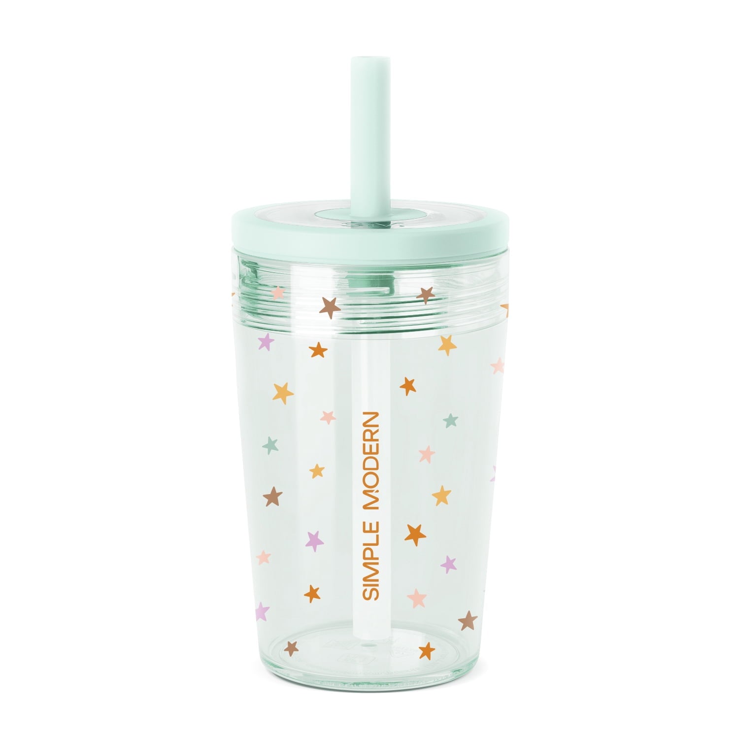 Simple Modern 12 fl oz Tritan Plastic Junior Tumbler with Silicone Straw Lid for Toddlers | Stars YZ7U
