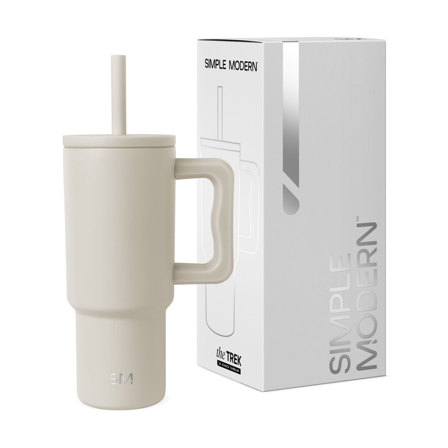 Simple Modern 24oz Trek Tumbler with handle and Silicone Straw Lid | Asteroid D763